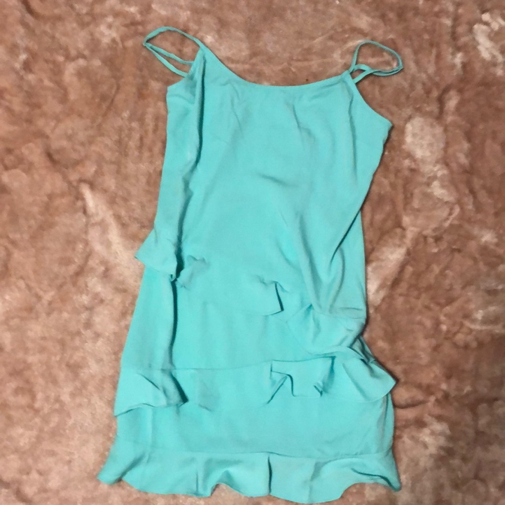 Spaghetti straps and with ruffles from pinch a cute and stylish dress